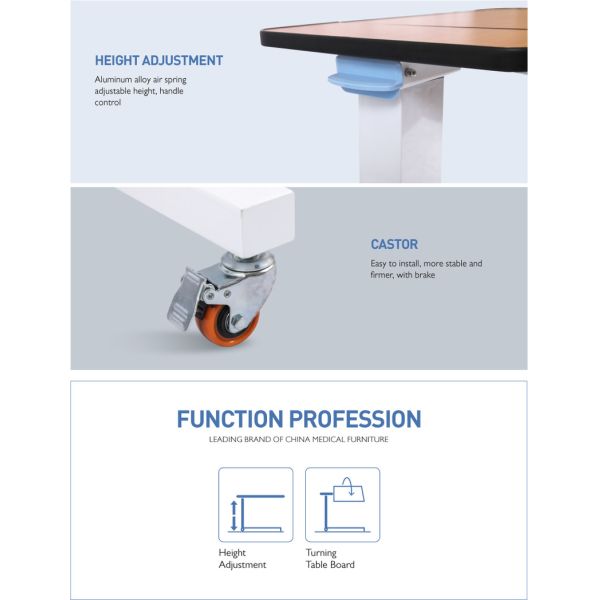 Hospital Overbed Dining Table