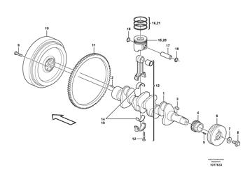 VOE11714354 Crankshaft Volvo.Heavy parts MC70B