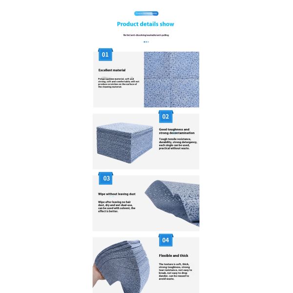 Eco-Friendly Thermal Use 30g Weight Industrial Cleaning Wipes for Kitchen Absorbent Wipes