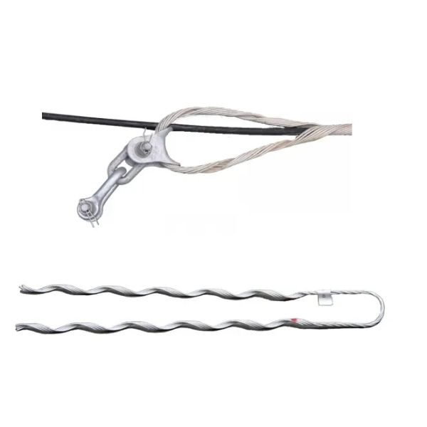 Outdoor Suspension Protection Strain Clamp for ADSS Fiber Optic Cable Tensioner Strapping Steel Pre-twisted