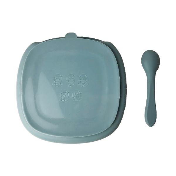 Customized  Silicone Baby Plate With Suction Feeding Nonslip Toddlers For Children