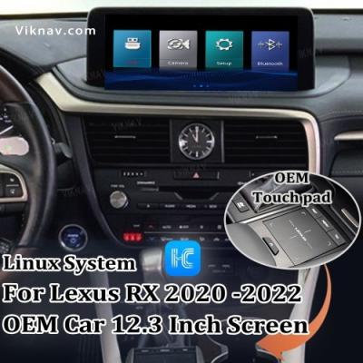 Viknav Fit For Original Car 12.3Inch Screen Sistema Linux Para Lexus RX 2020 2021 2022 Wireless Apple CarPlay Android Auto