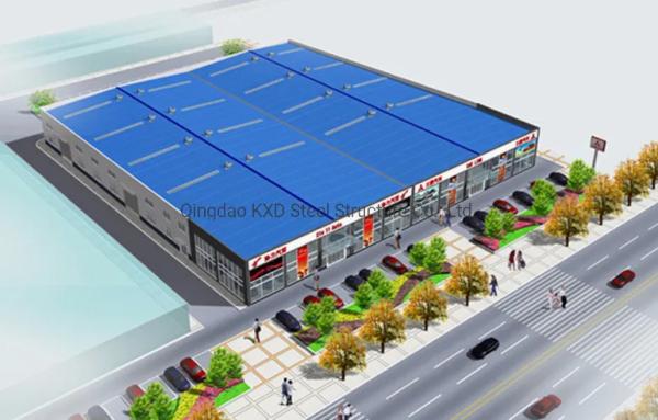 Custom Design Steel Prefabricated Petrol Filling Station Steel Warehouse Structure Building For Sale