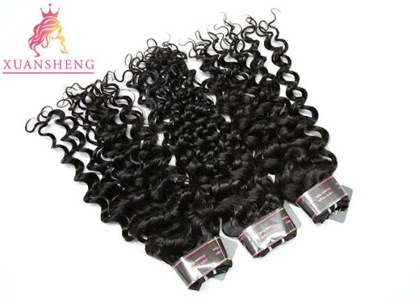 10A Peruvian Human Virgin Hair Weave Unprocessed Curly Italian Curly Extensions
