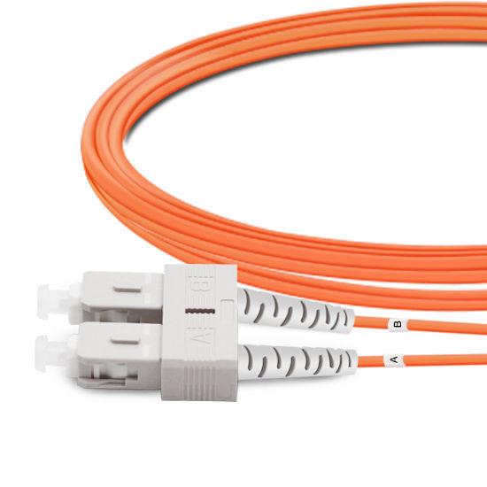5m (16ft) Duplex OM2 Multimode SC UPC To SC UPC PVC (OFNR) Fiber Patch Cables