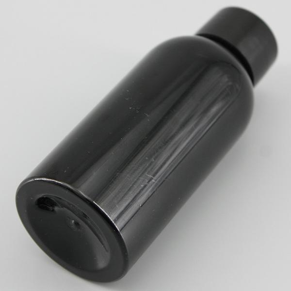 2.7oz/80ml Mini Black PET Bottle With Screw Cap Sprayer, Anti-Light Plastic Bottle , Universal Packaging Bottle