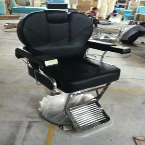 black barber chair , metal armrest barber chair ,traditional barber chair ,salon chair