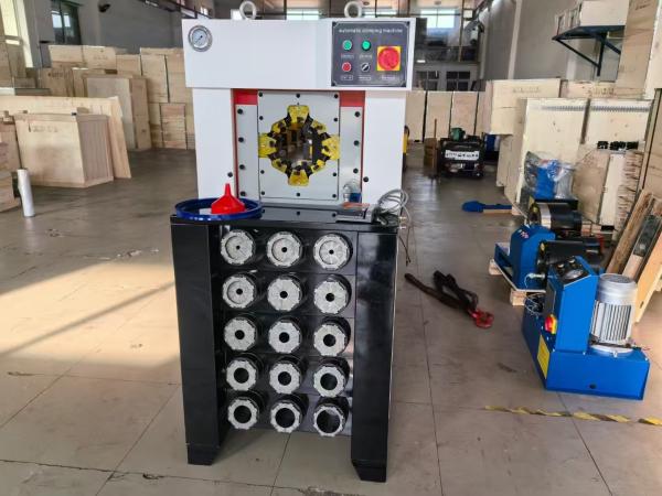 3 Inch 6-76mm With 15 Dies High Pressure Super Thickness Black Colour Hose Crimping Process AC Hose Crimping Machine/hose Crimper/hose Pressor With Withhold Faster Crimping Force 1500T