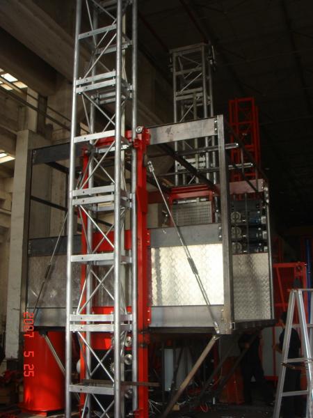 オープントップケージ 2トン 22m/Min 建設材料の持ち上げ 建設現場の持ち上げ