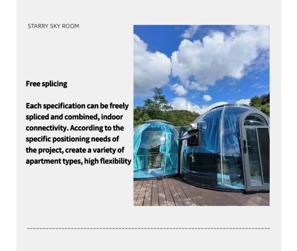 Outdoor Transparent Star Spare Room Homestay Hotel Dining Outdoor Courtyard Mobile Sun Room Tent