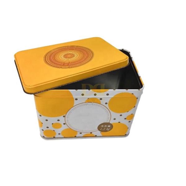 DADI Biscuit Tin Box Wedding Candy Metal Packaging Tins Themed Printing And UV Coating
