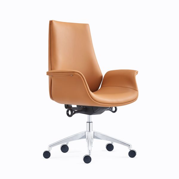 Customization PU Leather Office Swivel Chair 350 Chrome Base
