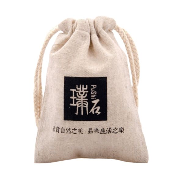 Promotions Jewelry Eco Friendly Natural Drawstring Calico Bag