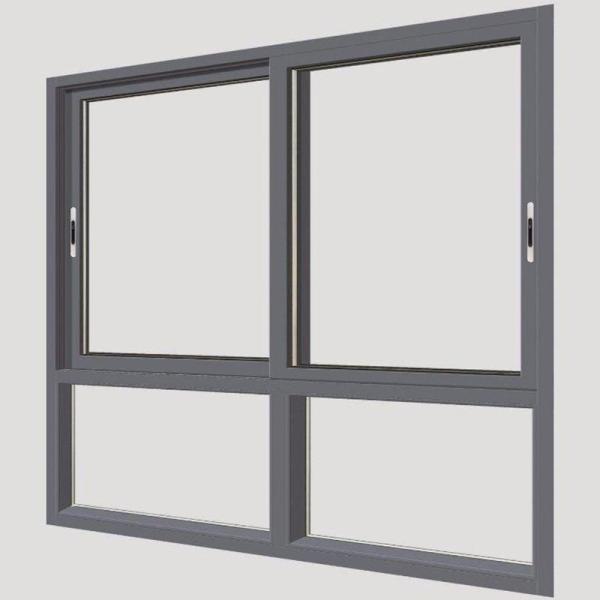 Customized Glazed Energy Saving Double Glass Aluminum Sliding Window with Great Heat Insulation