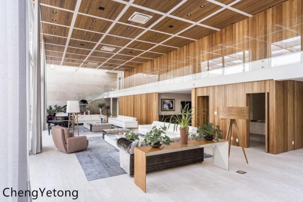 Wood Grain PET Film Prepainted Galvalume Steel Coil For Interior Decoration