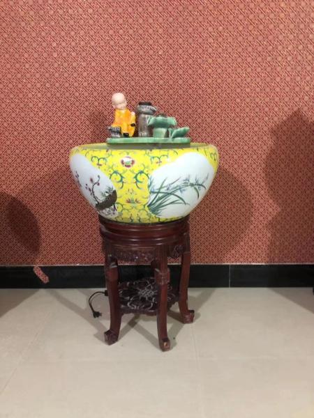 Bacia dos peixes da porcelana 460mm Koi