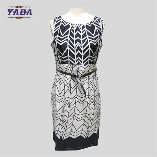 Оптовая новейшая клубная одежда сексуальная спандексовая принт элегантные дамы исполнительные платья один кусок платье узора для женщин