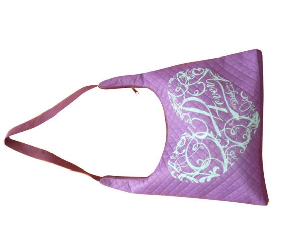 Square veins quilted non woven promotional Eco - friendly reusable carry bag