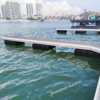 A flutuação de alumínio personalizada entra da água feita sob encomenda da doca de Marine Grade With Aluminium Beams o pontão de flutuação Pl da ilha