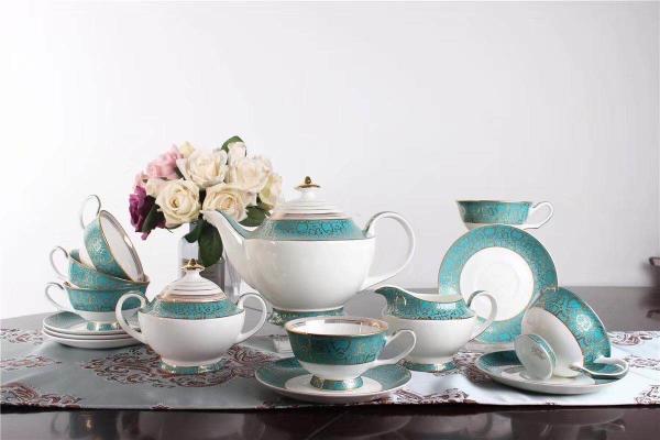 AB Grade 1450ml Gold Plated Vintage Polish Ceramic Pottery Teapot