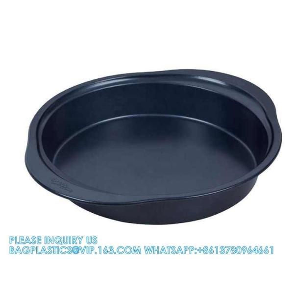 Wholesale Home Kitchen Thicken Nonstick Oven Black 6-13 Inch Tray Round Bakeware Baking Set Tray Oven Baking Pans