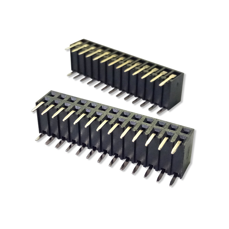 Соединителя заголовка Штырь коробки 10 SMT 1.27mm сторона женского двойная
