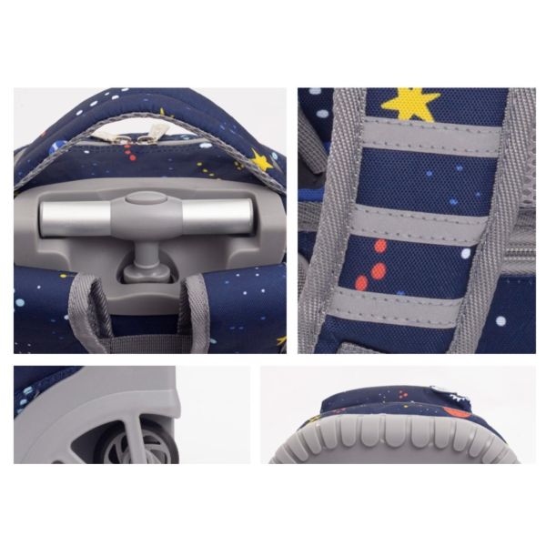 25-35 литровый удивительный школьный детский чемодан с подъемными колесами