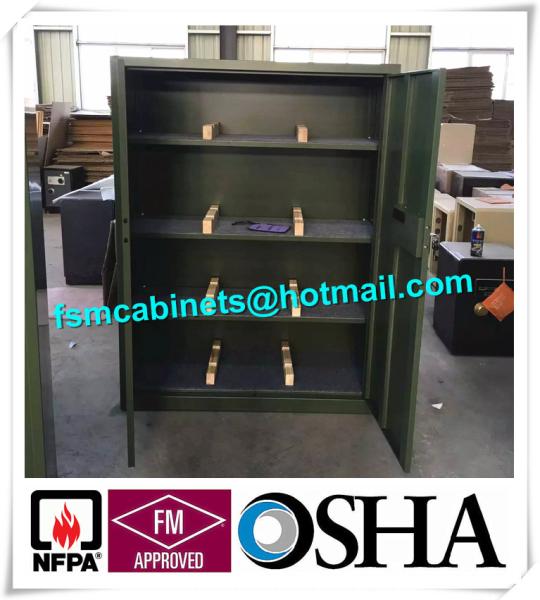Fireproof Gun Safety Storage Cabinet , Industrial Safety Cabinets For  Storage Guns