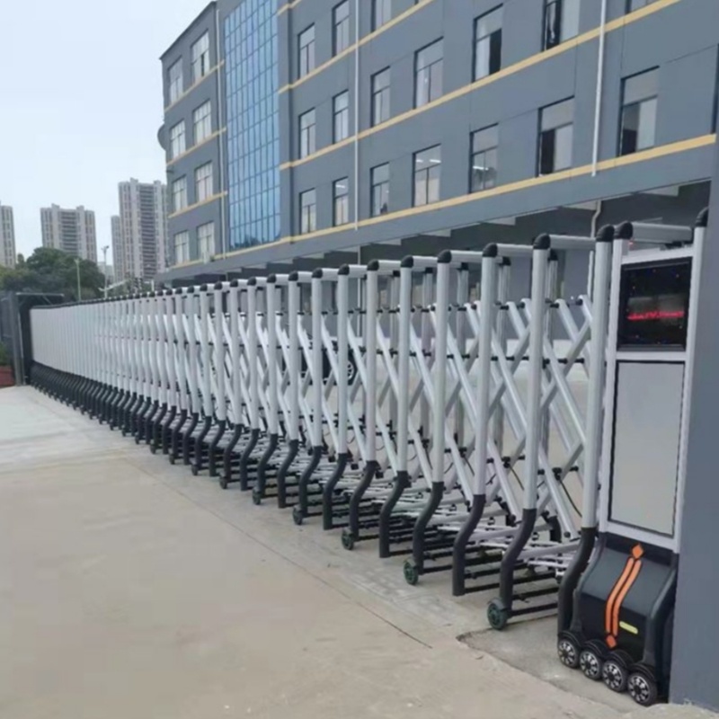 Modern Indian House Main Gate Designs Trackless Sliding Folding Outdoor Automatic Retractable Gate