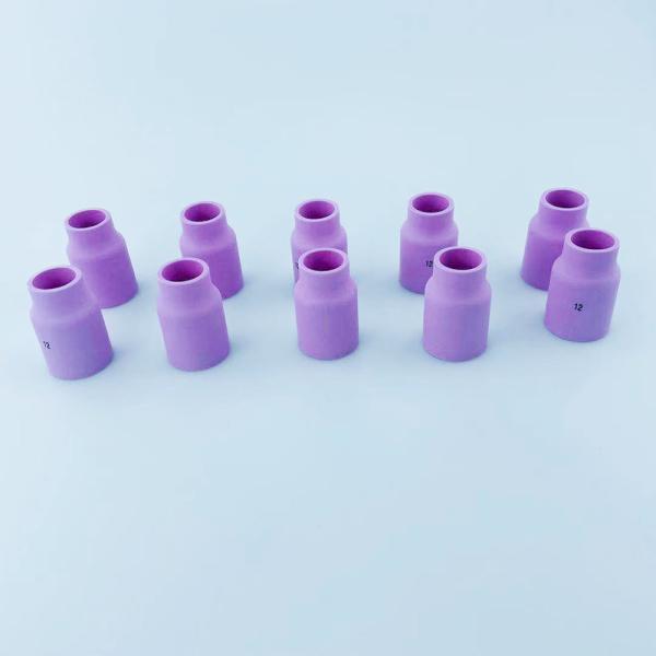 10Pcs TIG Welder Torch Accessories for Welding Pink Large Gas Lens Cup Alumina Nozzle