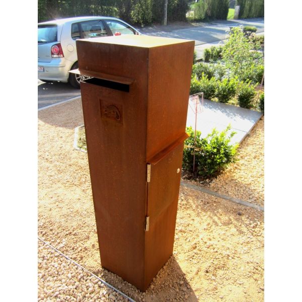 Положение изготовленного на заказ на открытом воздухе почтового ящика Corten поч