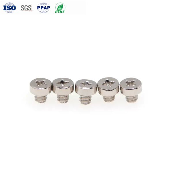 M0.8 Carbon Steel Nickel Plated Torx Screw 1.5mm-60mm