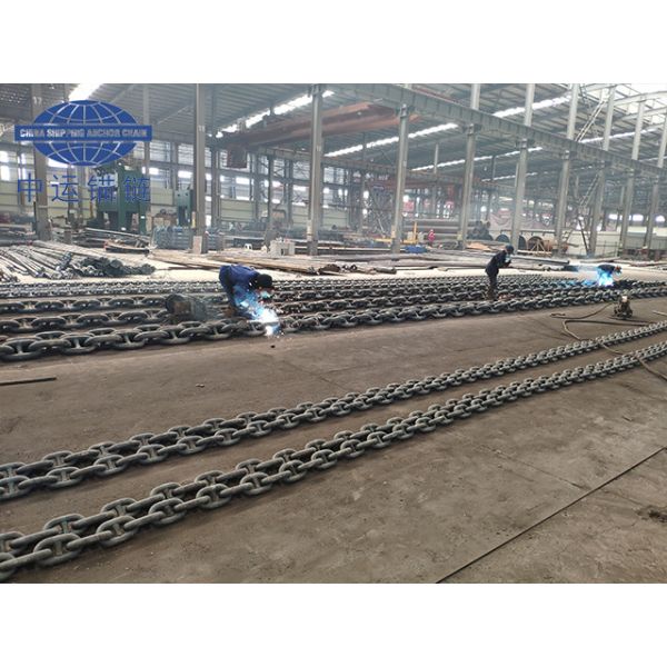 81MM Grade U3 Anchor Marine Chain In Stock With Certificate Black Painted