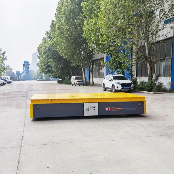 6 carros elétricos do transporte da roda de Ton Electric Transfer Platform Rubber