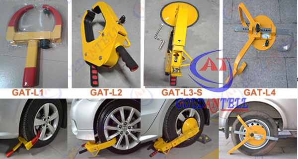 Water proof Anti rust anti theft wheel clamp For Car Truck , Cold rolled Steel