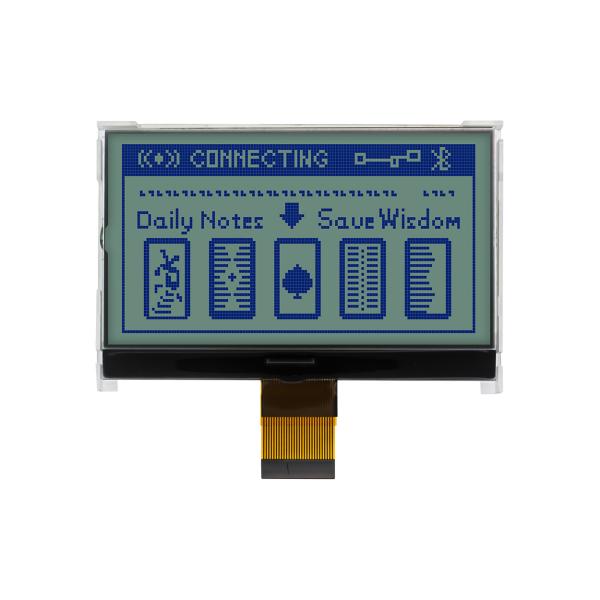 3.1 inch 128x64 COG LCD | STN+Gray background yellow-green side backlight LCD display | 3.3V