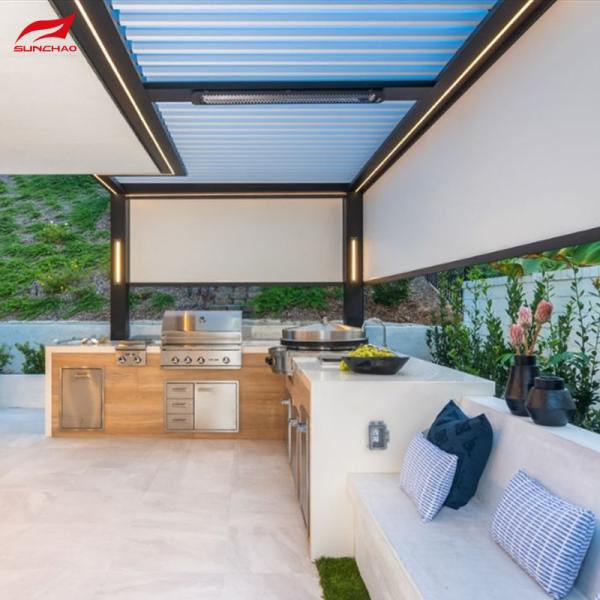Aluminium Alloy Side Track Window Covering Zip Track Blinds For Residential Or Commercial