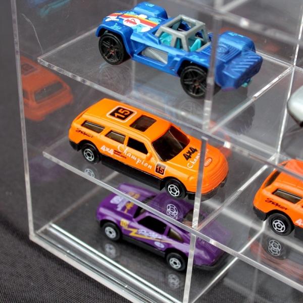 Countertop Display Acrylic Showcase Box 6 Car  1/18 Scale Models By Autoworld