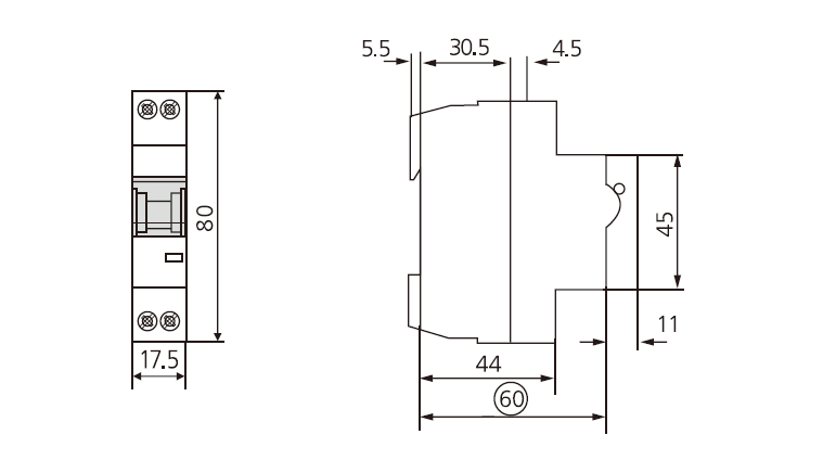 6KA Breaking Capacity Miniature Circuit Breaker 6A 10A 16A 20A 25A 32A 40A