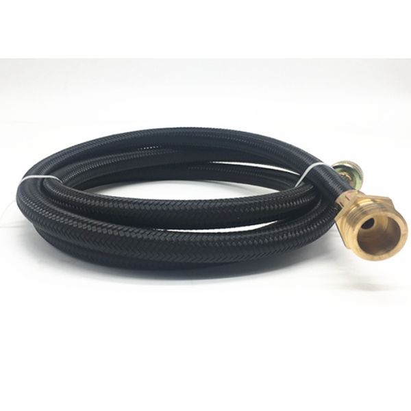 Black Color Rubber Water Hose , Washer Water Hose 10ft 12ft 15ft Length