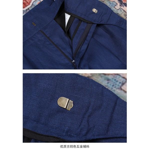 Легко дышащие мужские шорты высокая талия свободные косые летние штаны брюки