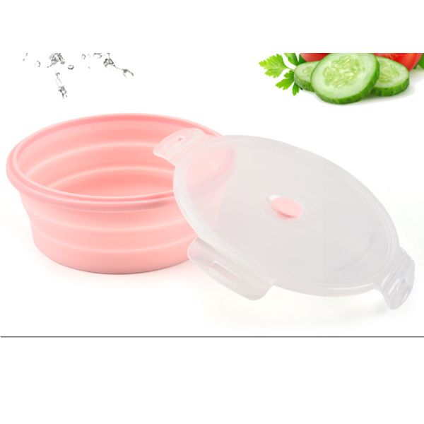 Collapsible Folding Silicone Box Set for Microwave Safe Food Storage Blue