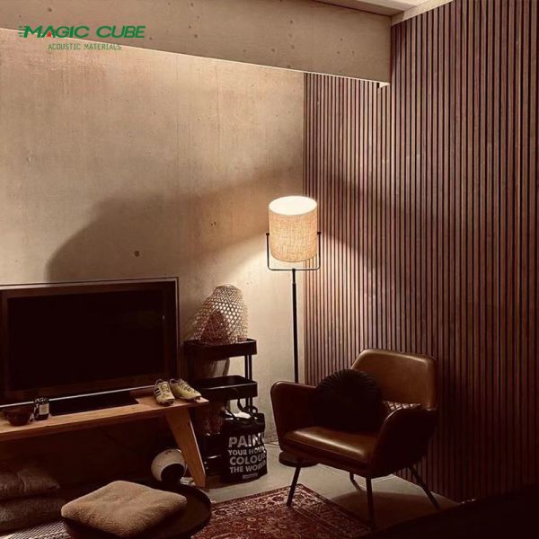 Décoration acoustique intérieure Durable et écologique panneau acoustique en bois