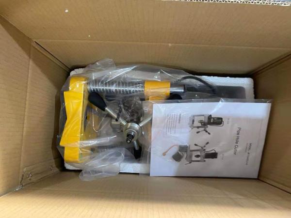 Bom preço máquina de perfuração de buracos de tubos máquina de perfuração de buracos de tubos cortador de buracos de tubos elétricos
