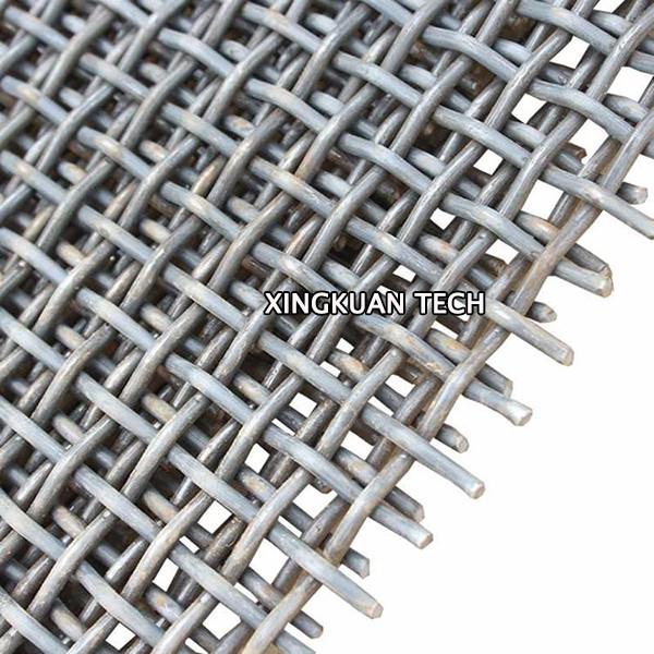 65Mn fio Mesh Vibrating Screen, malha de tecelagem da tela do triturador da máquina