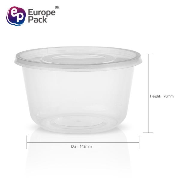 Easy green disposable food grade microwavable PP takeaway disposable bowls