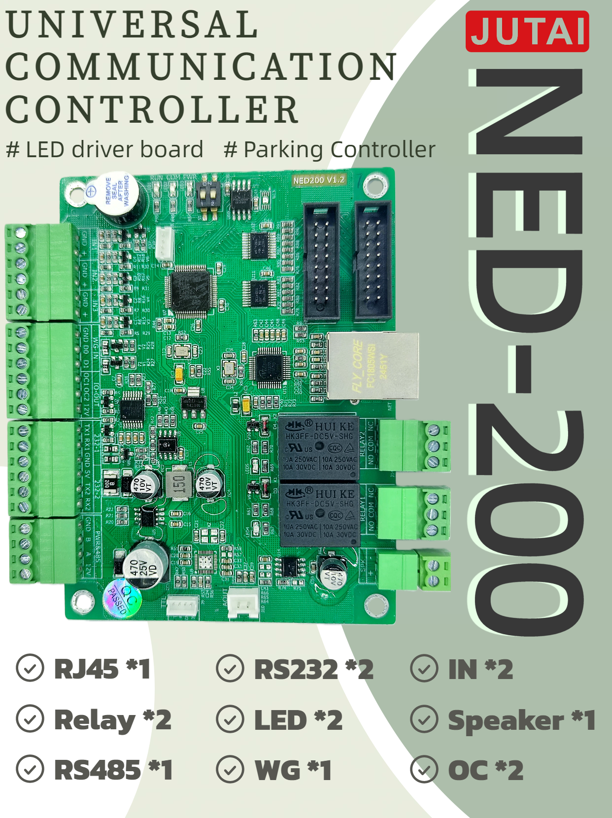 Universal LED Controller Board Supports 100 Plus Languages and Multiple Communication Interfaces