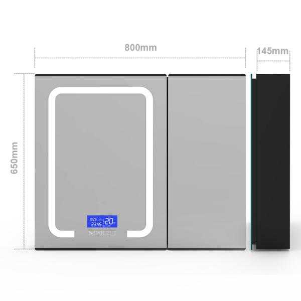 Wall Mounted Smart Mirror Medicine Cabinet Modern Mirror Cabinet For Bathroom