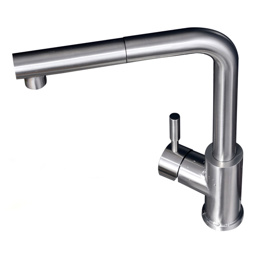 360 градусов вращающийся кухонный раковина краны латуни щеткой покрытой отделки