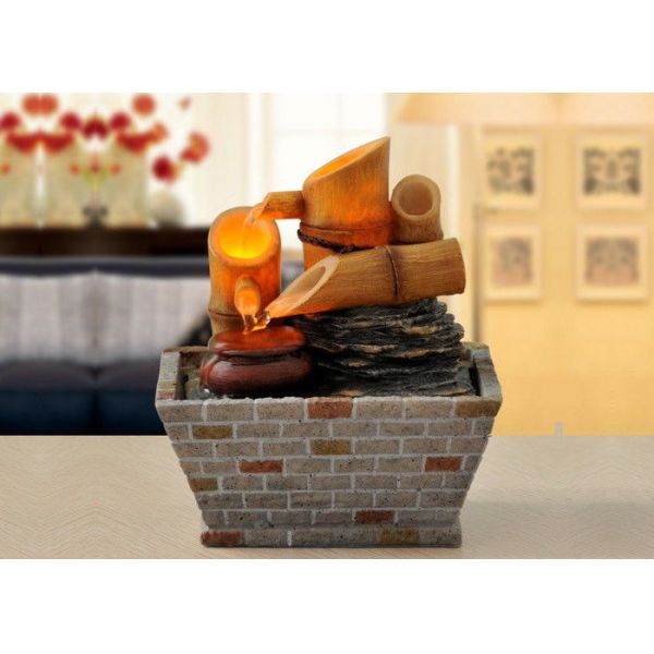 Office Deco Warm Lighted Indoor Outdoor Fountains